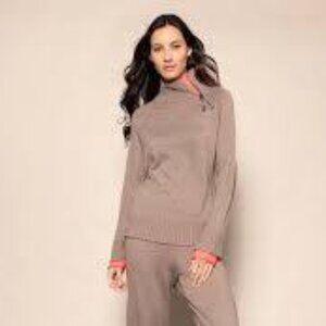 Lisa Todd Cuffed Up Sweater in Mink Brown